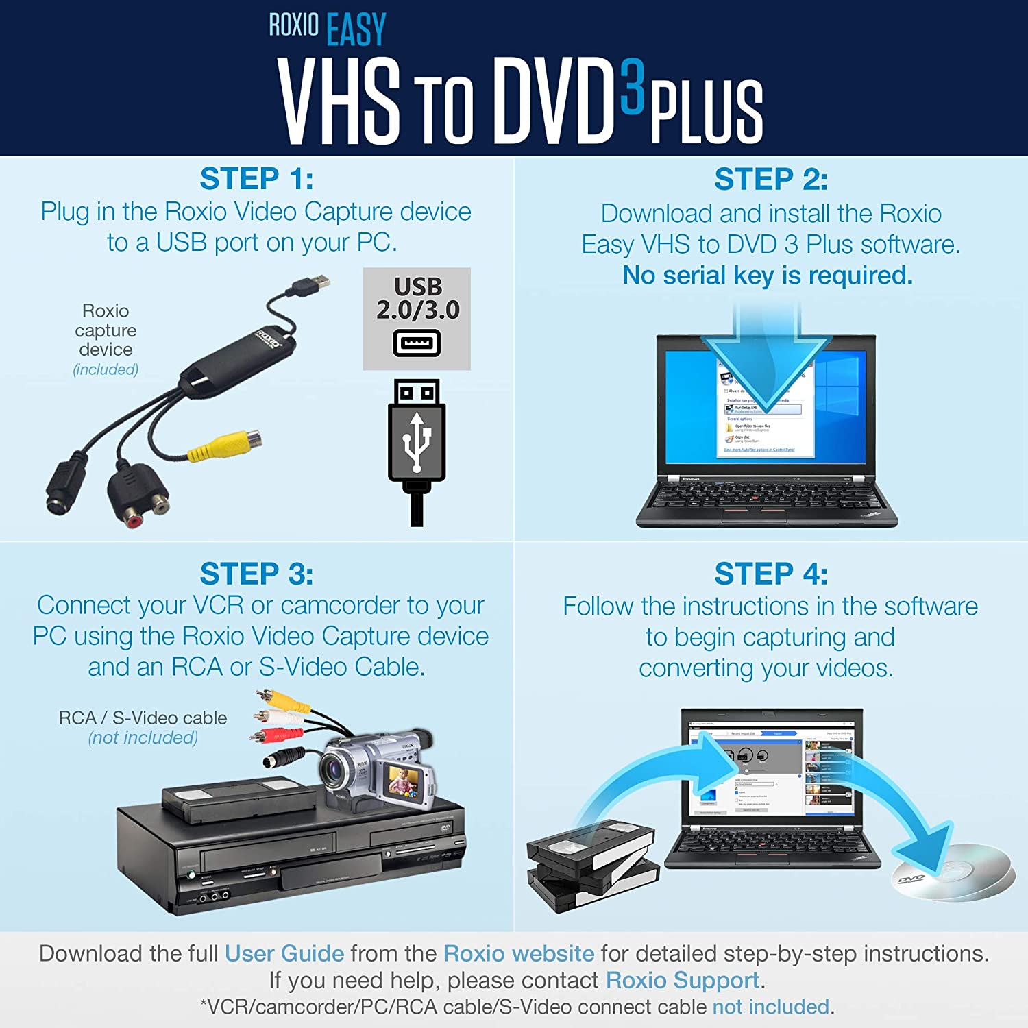 download roxio easy vhs to dvd 3 plus windows 10